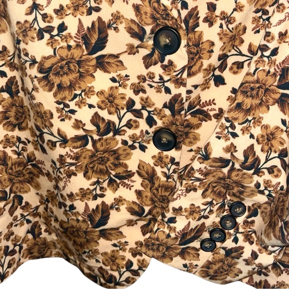 Free People Cali Floral Print Boxy Single Breasted Blazer - Picture 9 of 11